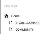 image of my content layout on the admin page