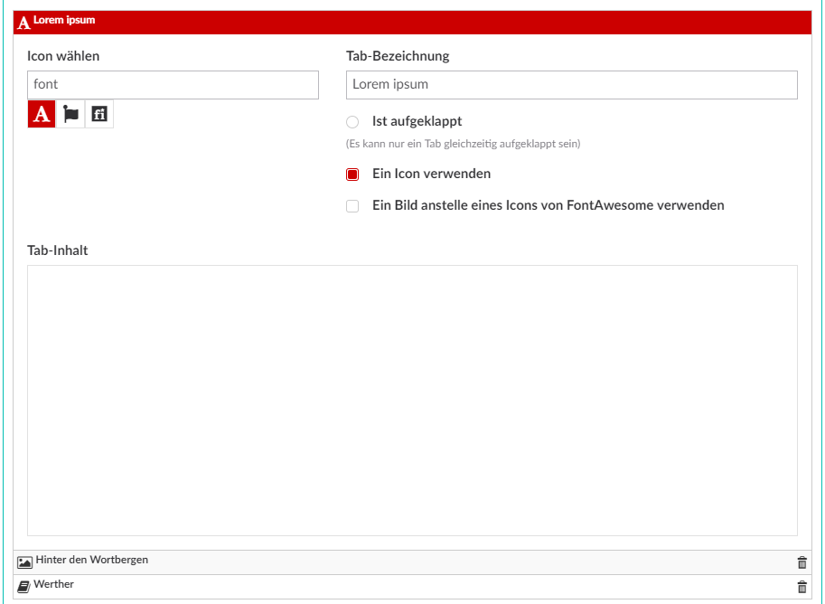 Screenshot of how the editor looks like