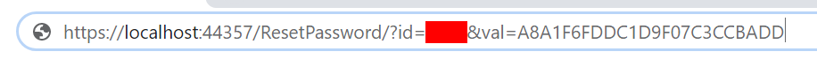Reset Link