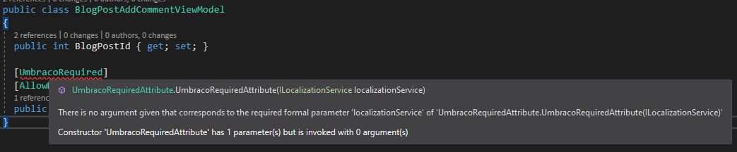Attribute Issue