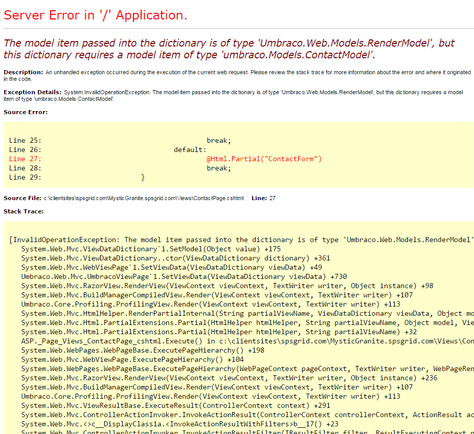 error