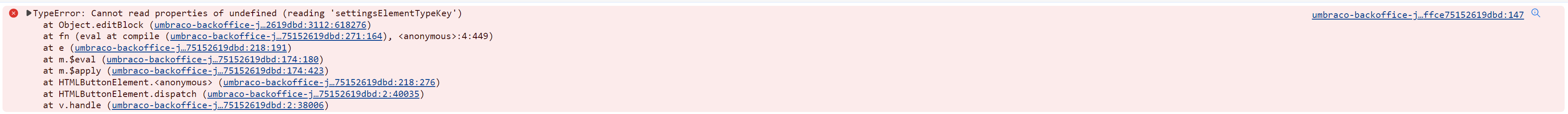 Console error