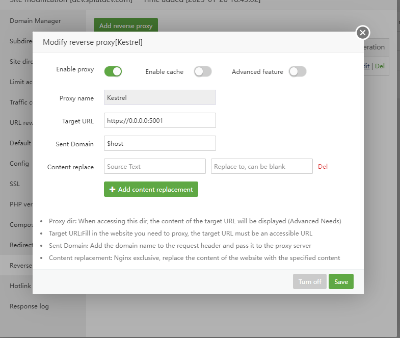 Reverse proxy