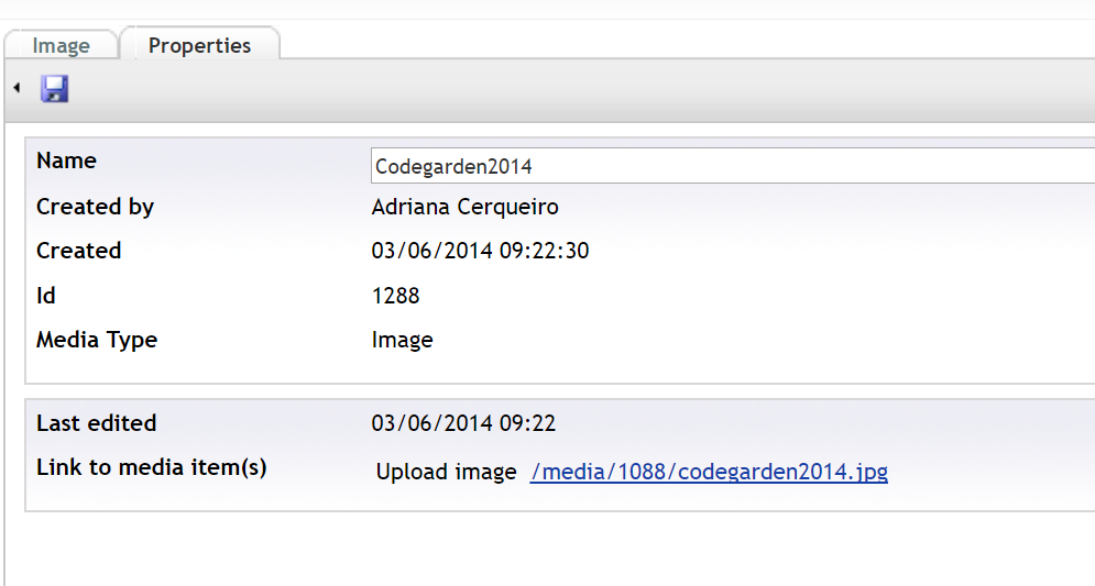 Node for the image on the old Umbraco site