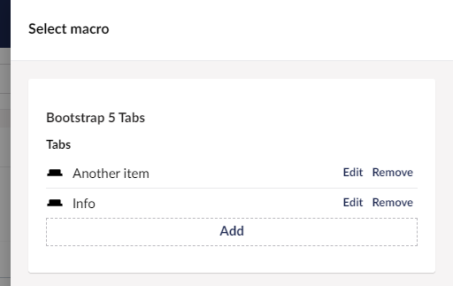 Property editor of multiple items