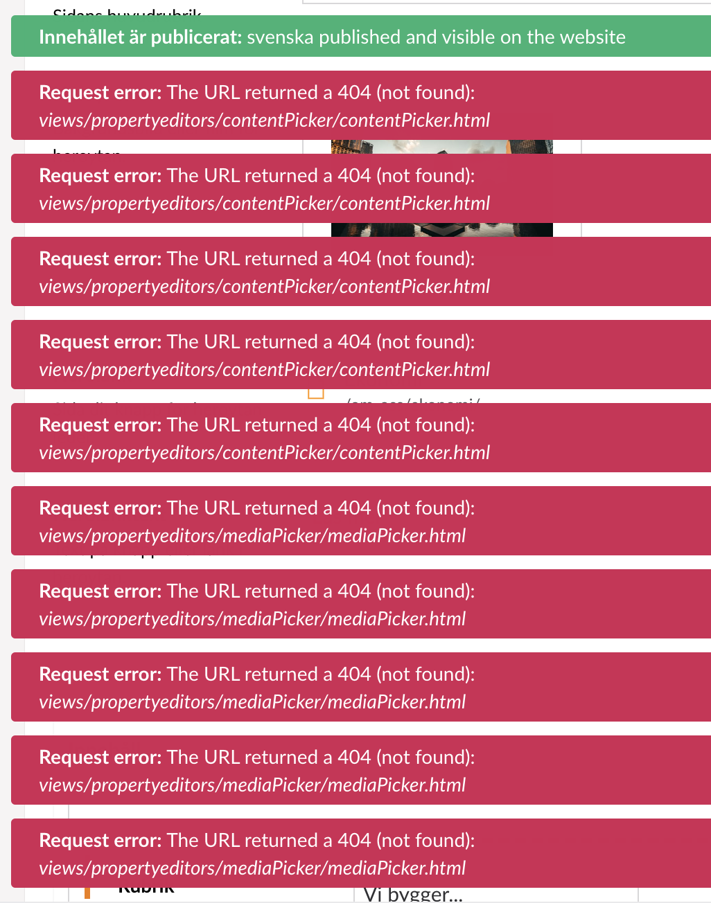 Missing contentpicker