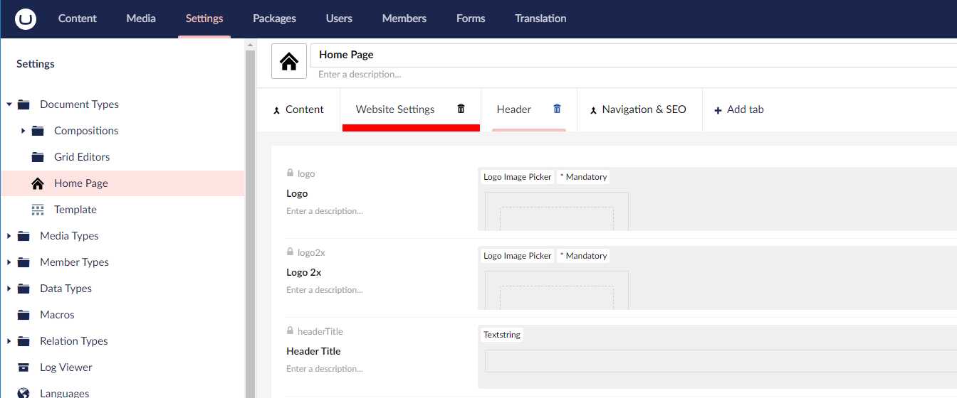 Clickable area