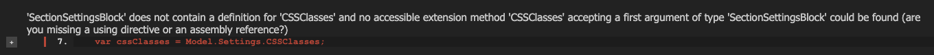 Here is the error that I am getting