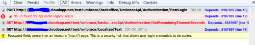 Firebug console
