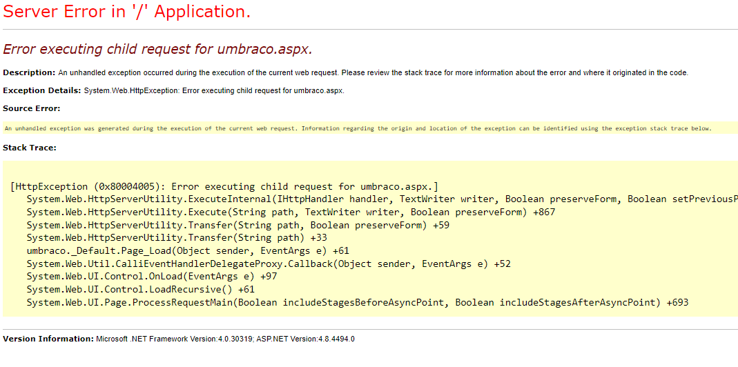 After using the right user and password, this comes up.