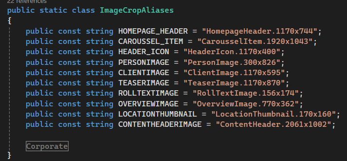 the image aliases