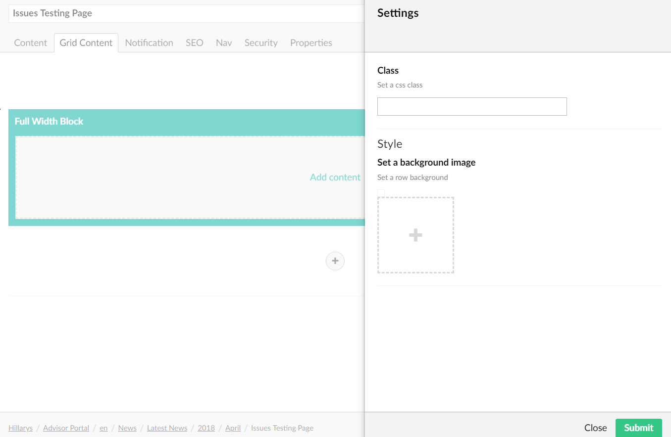 select background image