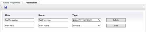 Macro parameter