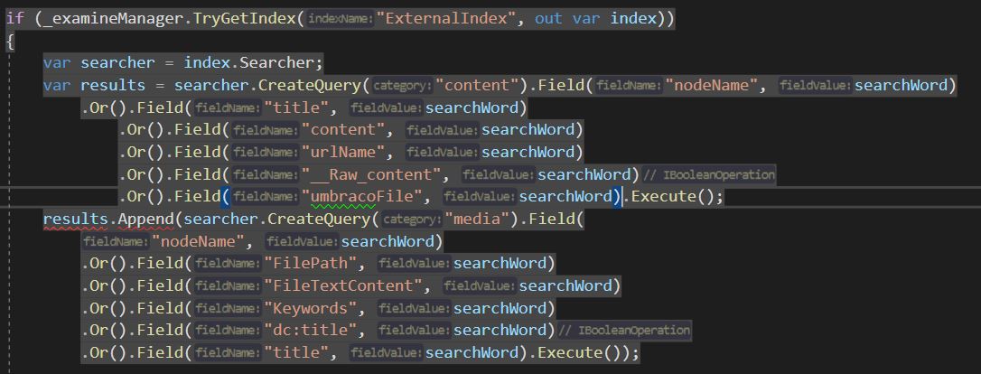 Indexing & Searching with TryGetIndex
