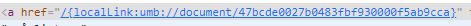 The RTE text in the generated HTML
