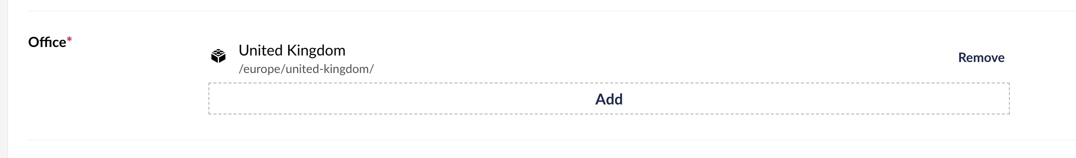 On staff profile, admin can select which office they belong to. 