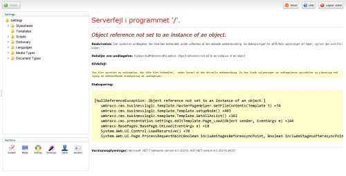 Umbraco Error