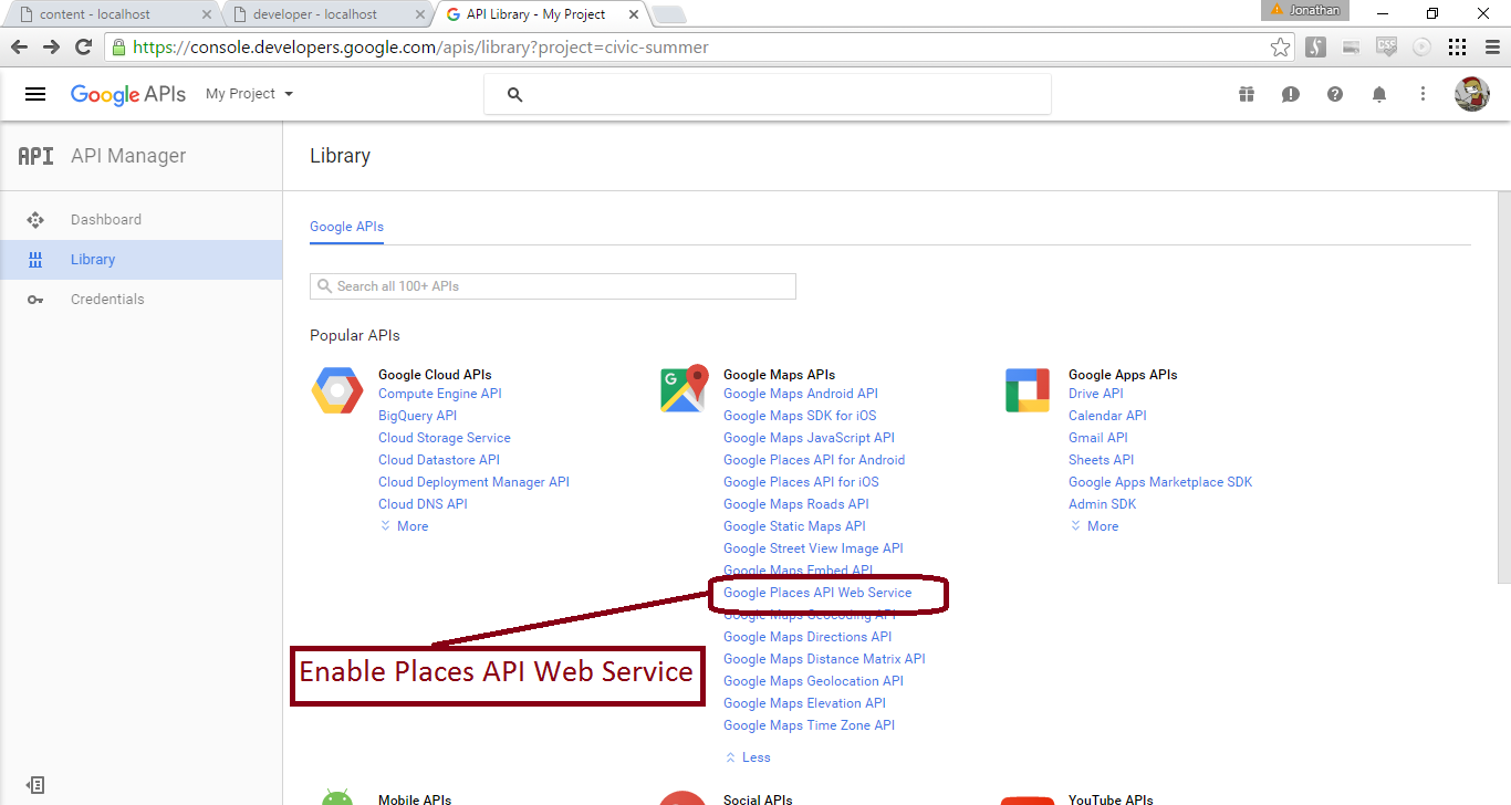Google Console