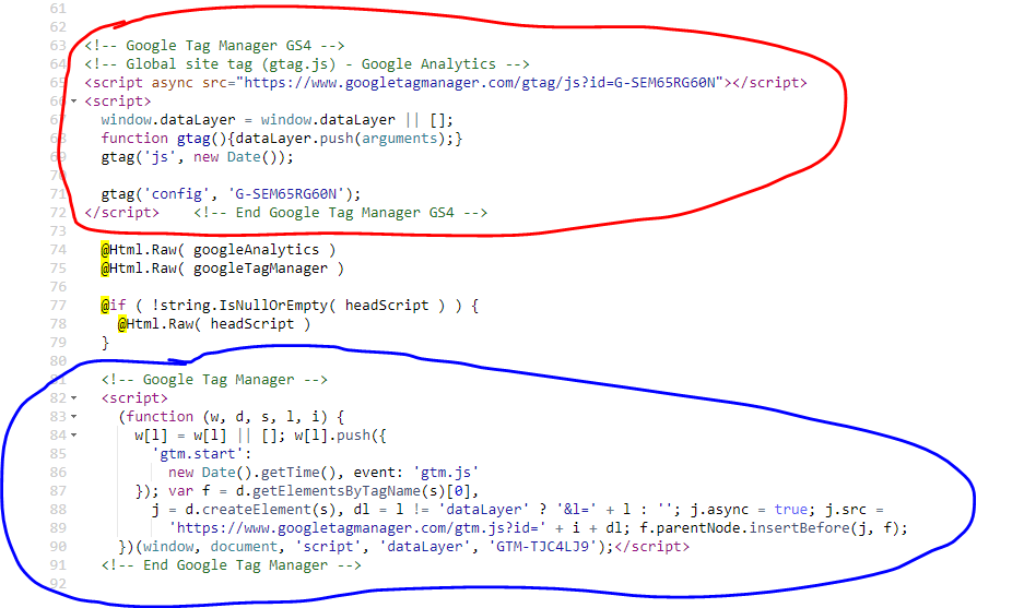 The red circle, I have just added today but the blue is from the previous so I don't know if this is the right way?