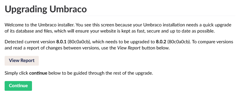 Upgrade