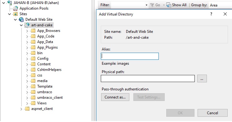 Situation of Virtual Directory