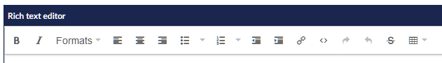 RTE Toolbar