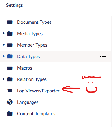 log viewer removed