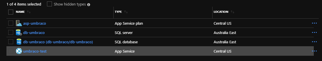 Umbraco install on Azure