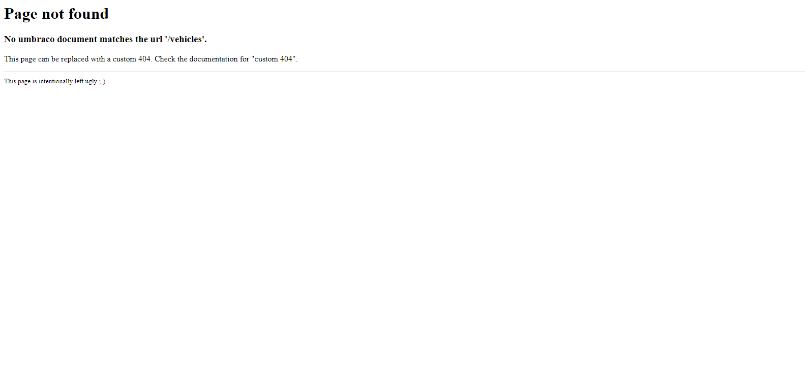I have try to create but i was get this error page