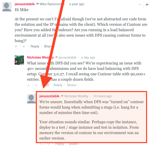 Comment Regarding DFS