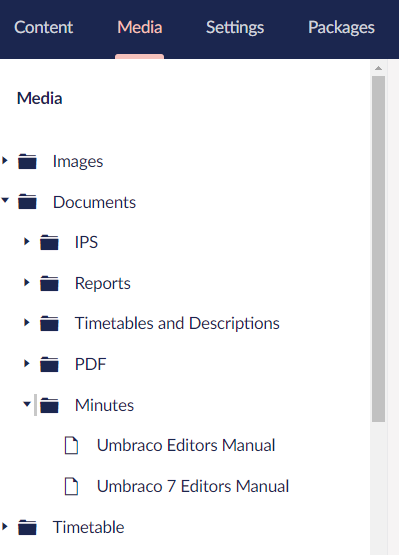 Folder structure