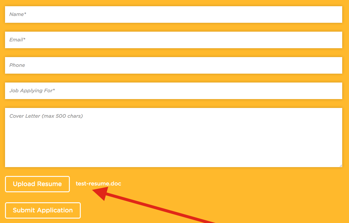 upload file field