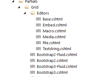 But not in the editors folder