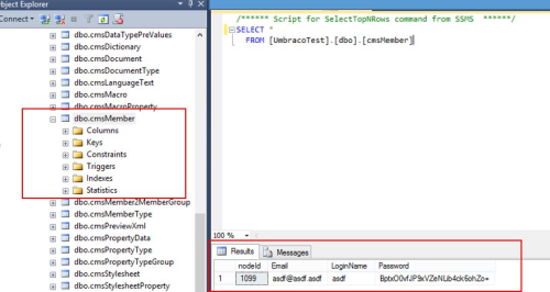 UMB 7.1.8 cmsMember table