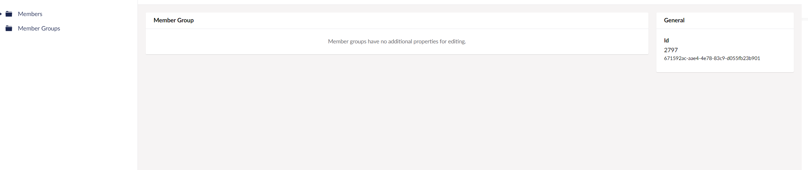 Empty Member groups