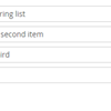 Sortable String List