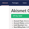 Akismet Dashboard
