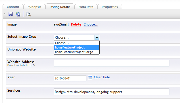 Image Crop Selector